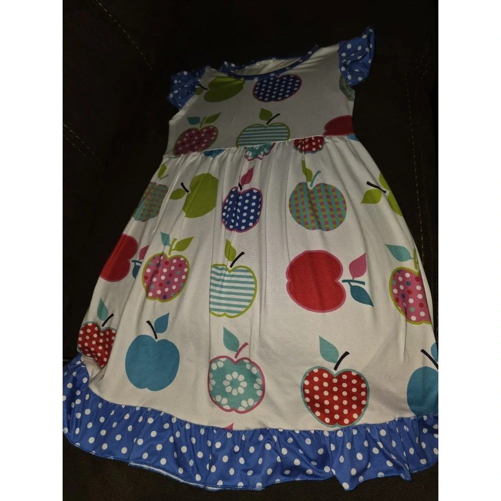 Boutique apple dress back to school size‎ 5t 6t